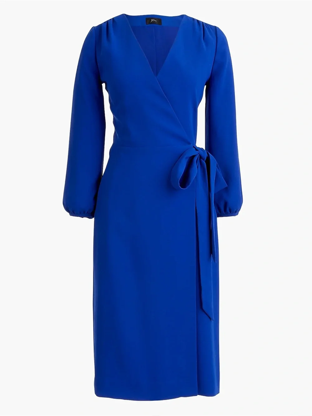 J. Crew Blue Wrap Dress Size 4 NEW